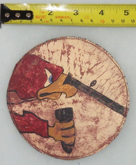 492nd Fighter Squadron Hand Painted Leather Insignia