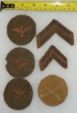 6 pcs. WW1 Corporal Ranks/Specialty Sleeve Patches