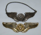 2 pcs. WWII Period Army Air Corps Crew Member Home Front Bracelet/Brooch