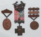 3 pcs. Pennsylvania National Guard/28th Div. Span-Am Veteran Medals