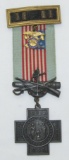 U.S.W.V. Spanish American War Camp Level Medal-Camp Quartermaster Captain