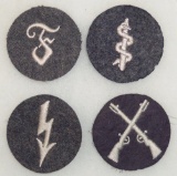 4 pcs. Luftwaffe Trade Badges