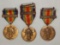 3 pcs. WW1 Victory Medals-Transport/Salvage/Mobile Base Clasps