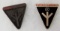 2 pcs. WW2 German Deutsches Frauenwerk Membership Pins