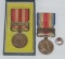 3pcs-Cased WW2 Japanese Military Honor/Merit Medal-China Incident War Medal-Unknown Pin