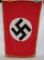 WWII Double Sided NSDAP Pole/Podium Banner With Gold Silk Fringe