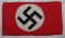 Rare Early Pre WW2 NSDAP Multi Piece Armband With Thin Swastika-Early RZM Label