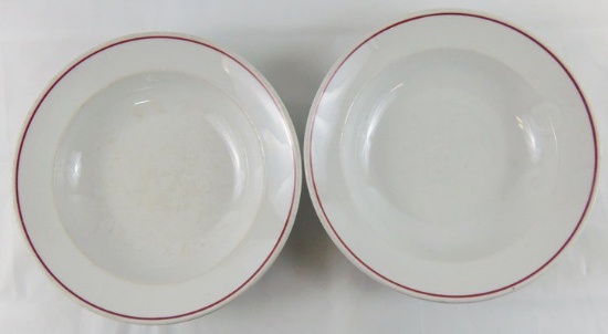 2 pcs. DAF Porcelain Soup Bowls