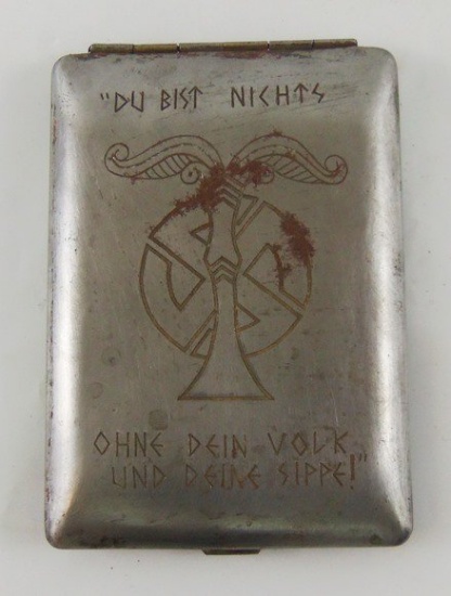 WW2 German Soldier Trench Art Cigarette Case