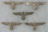 5 pcs. WW2 Wehrmacht Visor Cap Eagles