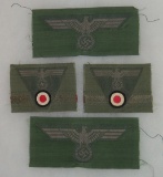 4 pcs. German Army Enlist Breast/Cap Eagles