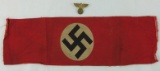 2 pcs. WWII German NSDAP Armband/Cap Eagle