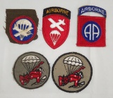 5 pcs. WW2 Period Airborne Insignia