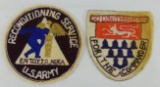 2 pcs. WWII/Occupation Germany Theater Made Jacket Patches