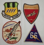 4 pcs. Vietnam War Era 2nd Bombardment/Corsair II/ATC 66th/USAF Squadron Hacker