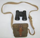 Japanese Officer's 4 X 10 Field Binoculars W/Case