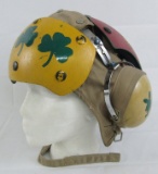 Vietnam War Period Flight Crew Helmet With Soldier Applied Stickers