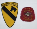 2pcs-Vietnam War Patches-1st Cavalry MP-USMC Taca Hunting Club
