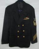 Vietnam War Period USN Chief Petty Officer Storekeeper Dress Tunic-Named