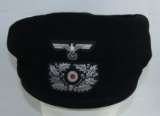 Rare Early NCO/Officer's  Black Panzer Beret 