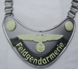 WW2 Feldgendarmerie Gorget With Vet Bring Back Provenance