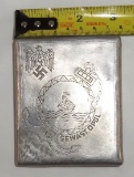 WWII German Army Trench Art Cigarette Case