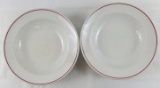 2 pcs. DAF Porcelain Soup Bowls