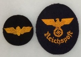2 pcs. WWII German Reichspost/Reichsbahn Sleeve Insignia