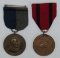 2pcs-Civil War Lincoln Service Medal-US Army Indian Wars Service Medal