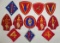 12pcs-WW2 USMC Division Patches