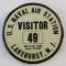 Rare WW2/Pre WW2 U.S. Naval Air Station LAKEHURST, N.J. Visitor's Badge-Hindenburg Crash