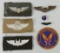 7pcs-WW2 Period US Army Air Corp Pilot Wings-Sweetheart Items