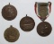 4pcs-Early USN/USMC Campaign Medals-Cuban-Haitian, Nicaraguan-China Cruise