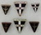 6 pcs. WWII German Female National Female Organization Membership Pins