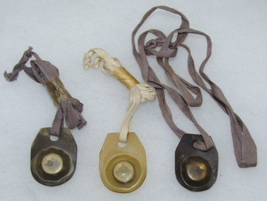 3pcs-Rare WW2 US Paratrooper/OSS Escape Compasses In  Plastic Casing