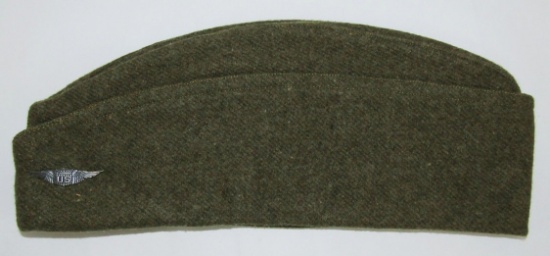 WW1 US Military Aviator Officer's Overseas Cap With Aviator Wing Insignia
