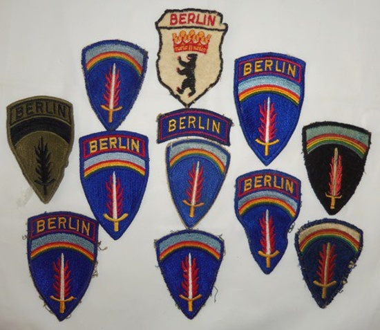12pcs-WW2 SHAEF Patch-Late WW2/Post WW2 Berlin Brigade Patches