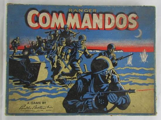Rare 1942 Dated "RANGER COMMANDOS" Game By Parker Brothers