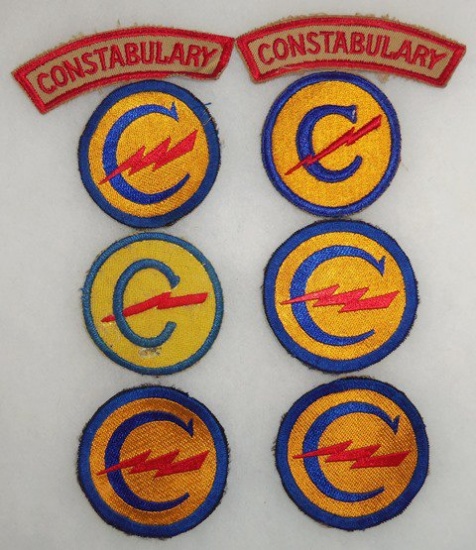 8 pcs. Post WWII United States Constabulary Patches