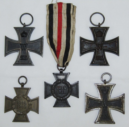 5pcs-WW1 Iron Cross 2nd Class-Honor Cross W/Next Of Kin Ribbon
