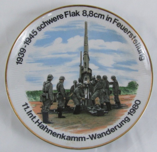 Porcelain Luftwaffe Flak Reunion Plate
