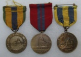 3pcs-Early USN Campaign Medals-Mexico, Dominican & Spanish Campaigns