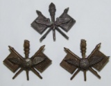 3pcs-Rare WW1 US Military Aviator Pilot Officer's Collar Insignia-BB&B And Matching Pair By JR Gaunt