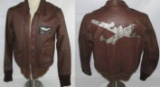 WW2 Named B-24 Pilot A-2 Jacket With Nose Art-Robin Hood