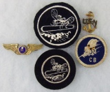 5pcs-WW2 Seabees/PT-Mosquito Boat Patches-Misc. Insignia