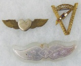 3pcs-WW2 Victory/Sweetheart Pins