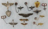 Nice Group Of 11pcs WW2 Period US Army Air Corp Sweetheart Jewelry