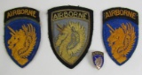 4pcs-13th Airborne Patch Variations-Collar insignia