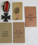 5pcs-Iron Cross 22nd Class-Original German Medal Issue Packets-Iron Tag