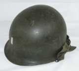 Korean War Era US Airborne Rear Seam M1 Helmet W/Factory Airborne Liner-ROTC